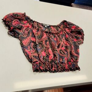 Forever 21 Crop Top Med Made In USA